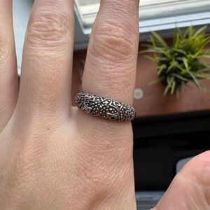 Vintage 925 Sterling Silver Ring with Marcasites stones